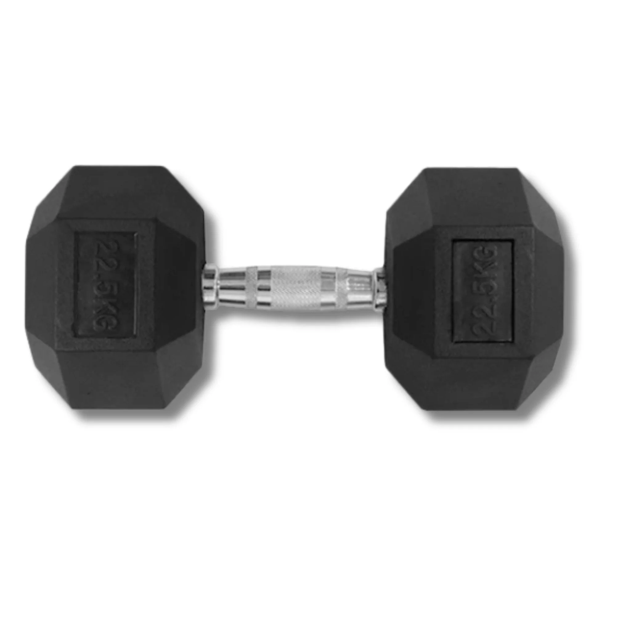 22.5KG HEX DUMBBELL - RUBBER COATED (Sold Individually)