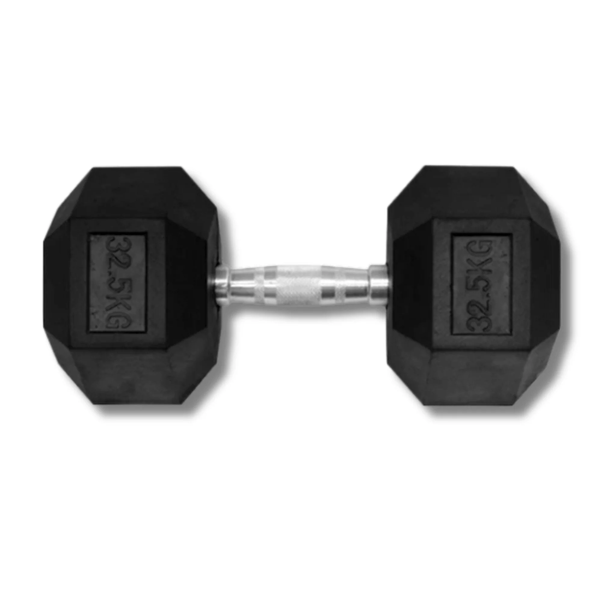 32.5KG HEX DUMBBELL - RUBBER COATED (Sold Individually)