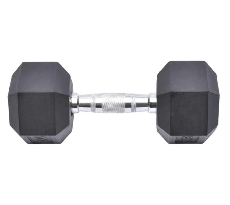 4 KG HEX DUMBBELL - RUBBER COATED (Sold Individually) - Image 4