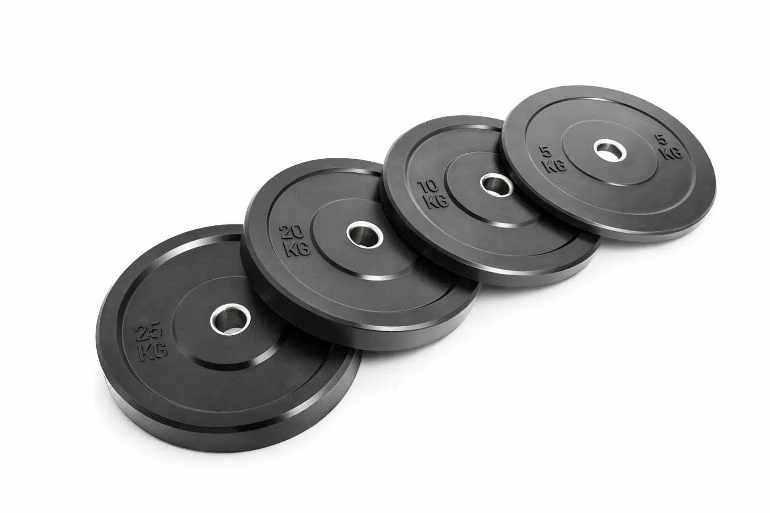 All Black Olympic Bumper Plates — 5kg, 10kg, 20kg | Rubber Weight Plates Australia - Image 6