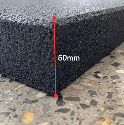 Armoured Armadillo 50mm High-Impact Acoustic Gym Flooring Tiles | 100cm x 50cm - Image 4