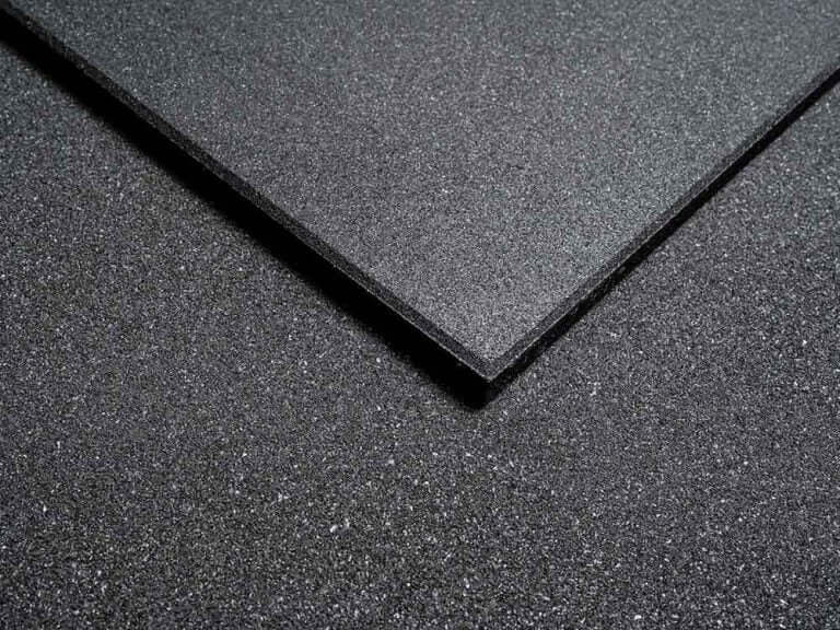 Commercial Grade Gym Mats Black 20mm 1m x 1m Rubber Flooring
