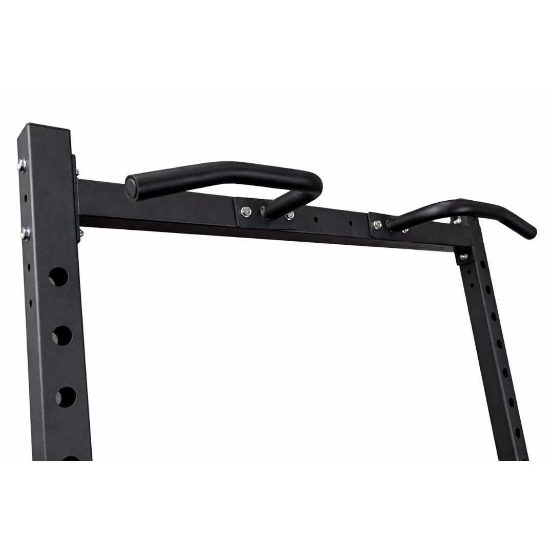 Compact Commercial Half Squat Rack | 350KG Heavy-Duty Steel | Multi-Grip Pull-Up Bar - Image 4