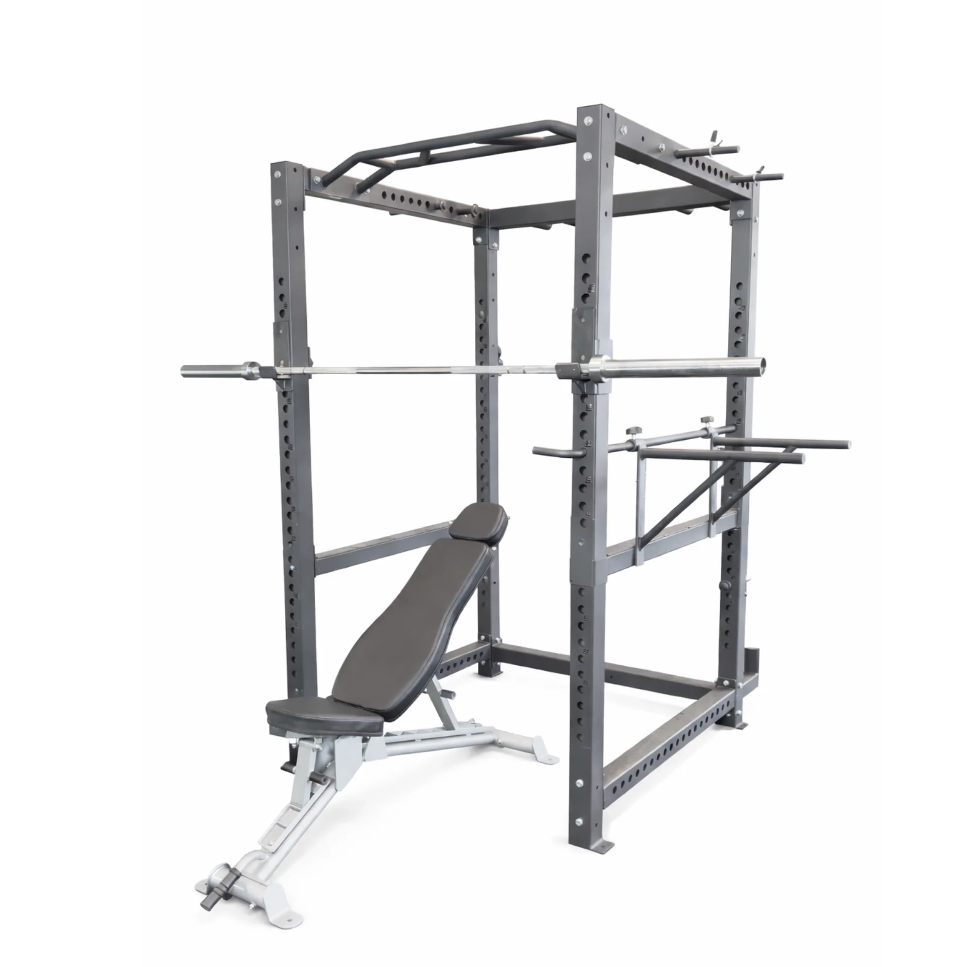 Complete Home Gym Package — Power Rack, Barbell, Bumper Plates & FID Bench - Image 2