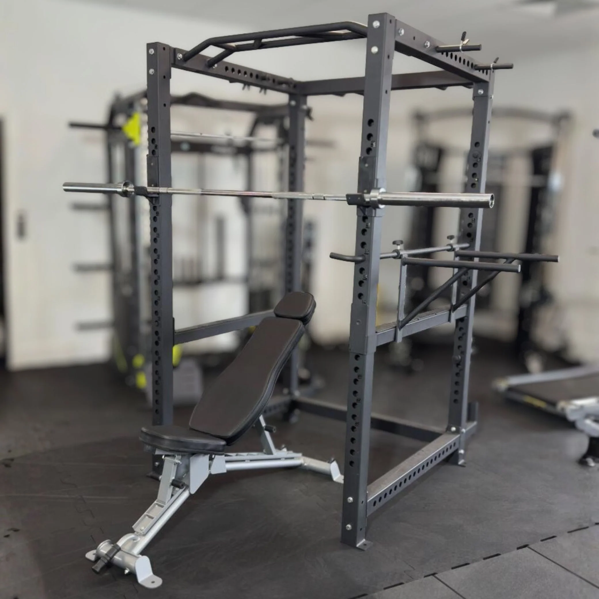 Complete Home Gym Package — Power Rack, Barbell, Bumper Plates & FID Bench - Image 3