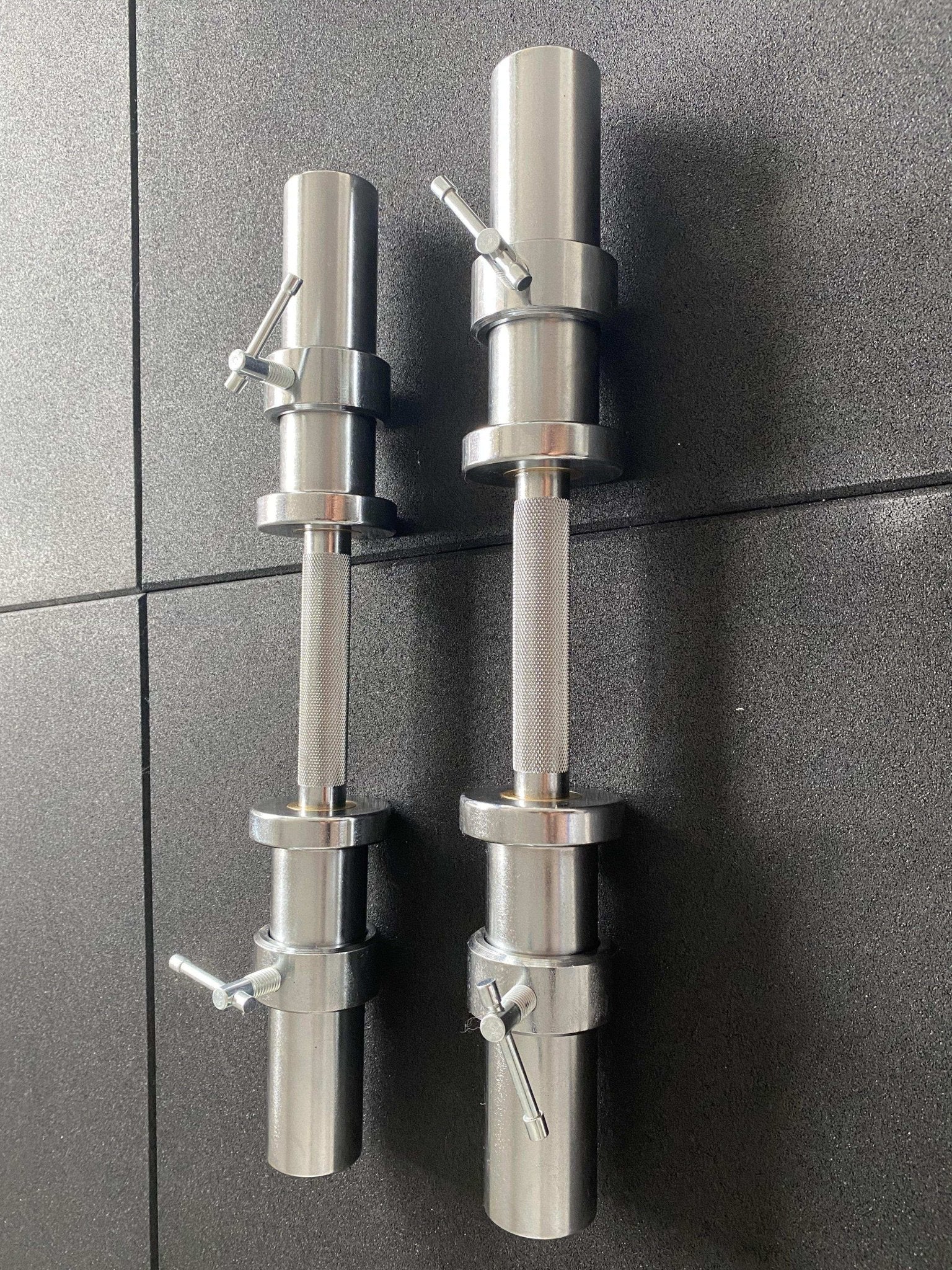 Olympic Dumbbell Handles — 50mm Loadable Bars, 28mm Knurl, Brass Bushings | Pair | Australia - Image 3