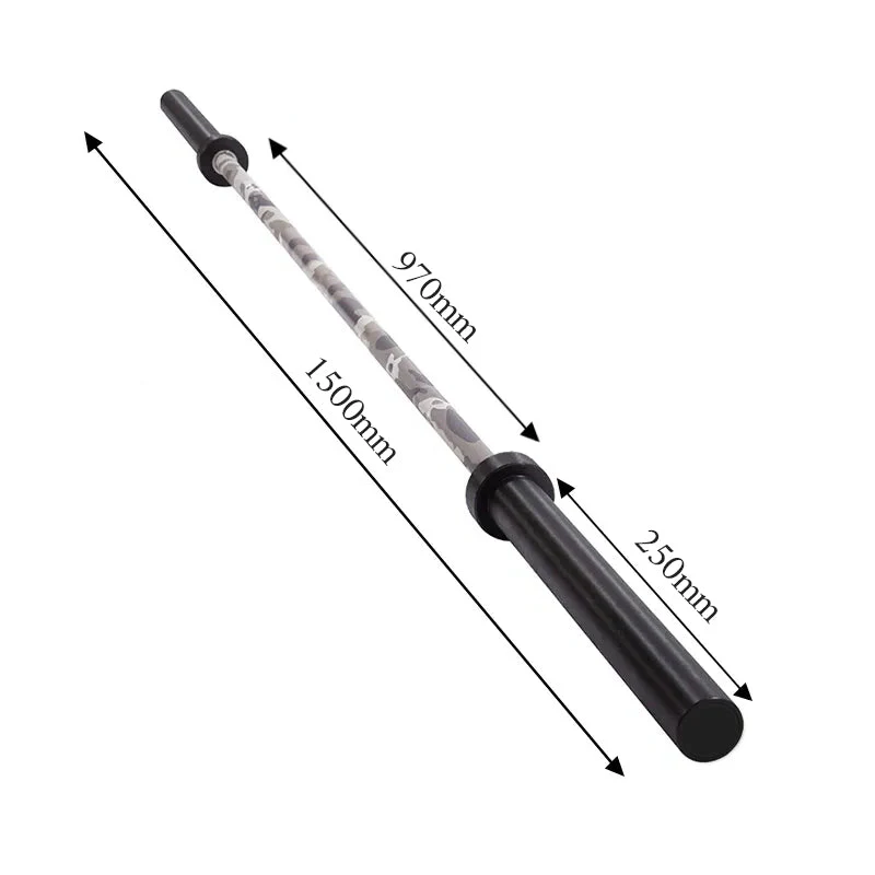 Olympic 150cm Camo Technique Barbell — 1.5m Short Bar (453kg Rated) - Image 5