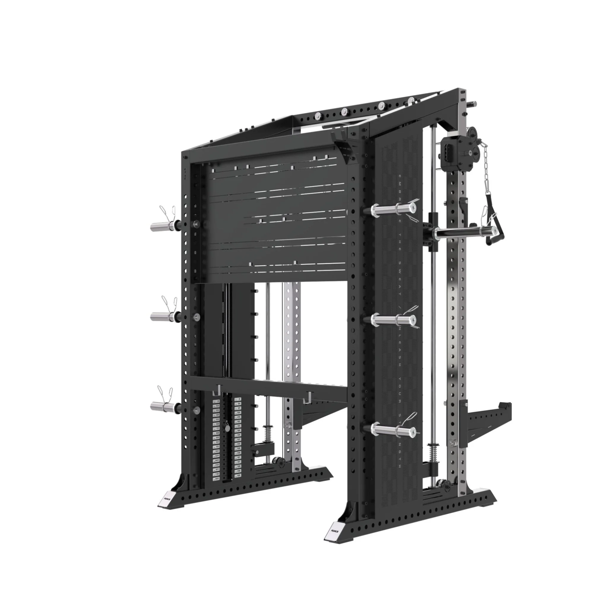 XG75 Functional Trainer — Smith Machine, Power Rack & Dual 90kg Cable System - Image 3