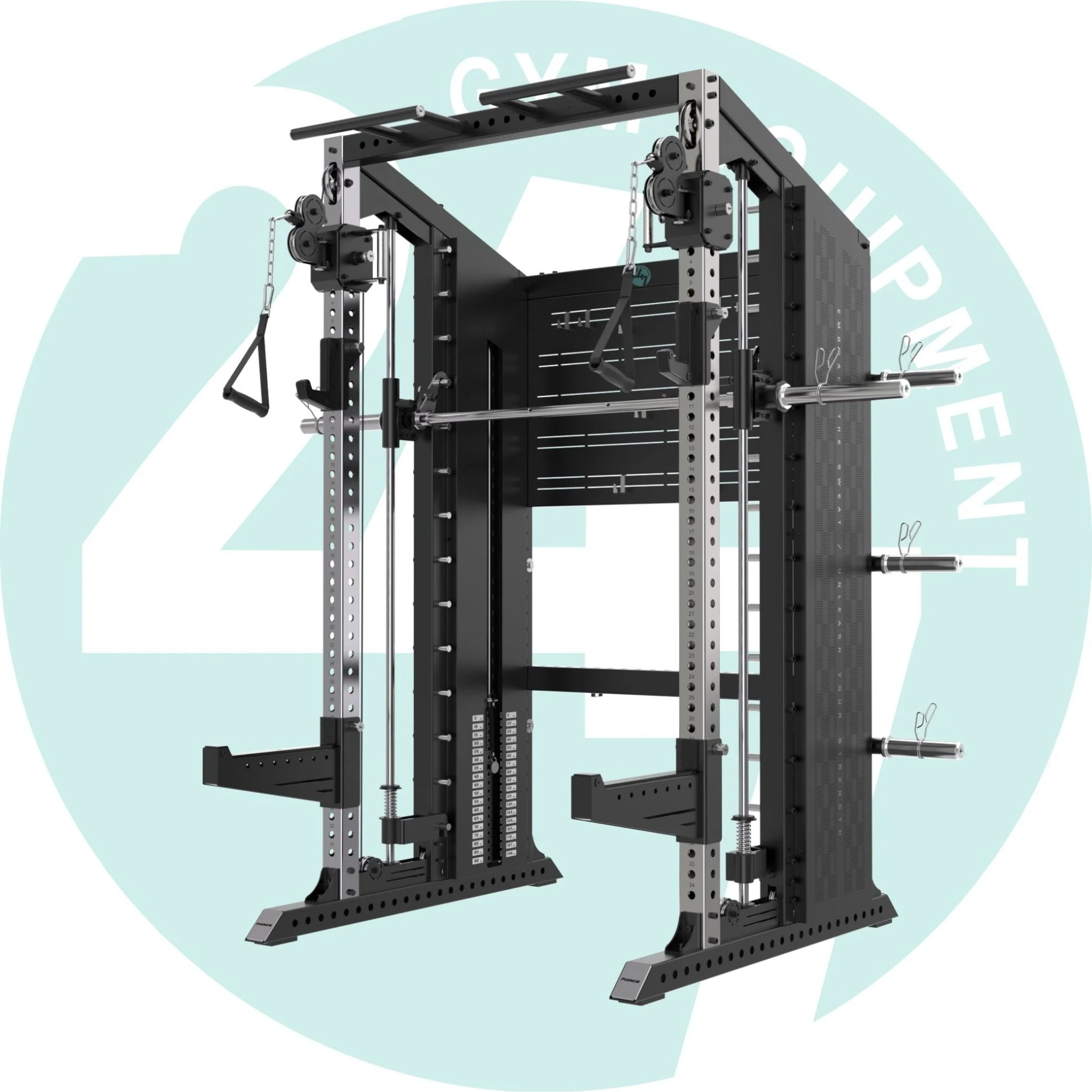 XG75 Functional Trainer — Smith Machine, Power Rack & Dual 90kg Cable System - Image 5